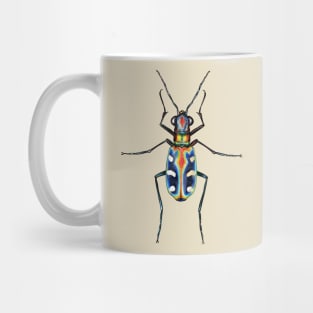 Six-Spotter Tiger Beetle Art Mug